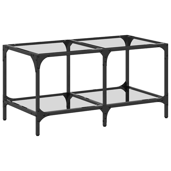 Couchtisch Glasplatte Transparent 78,5x40 cm