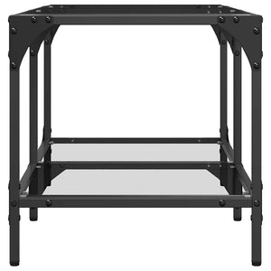 Couchtisch Glasplatte Transparent 78,5x40 cm