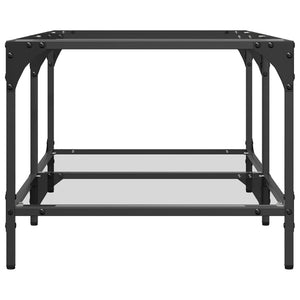 Couchtisch mit Glasplatte, 98,5 cm, Transparent
