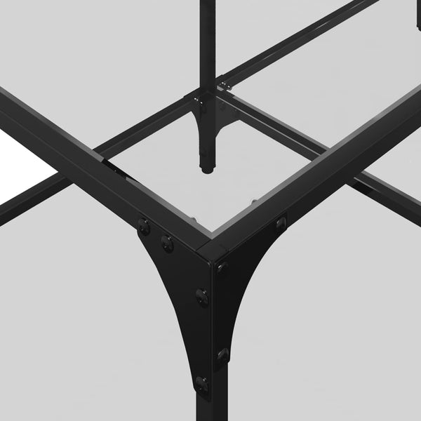 Couchtisch mit Glasplatte, 98,5 cm, Transparent