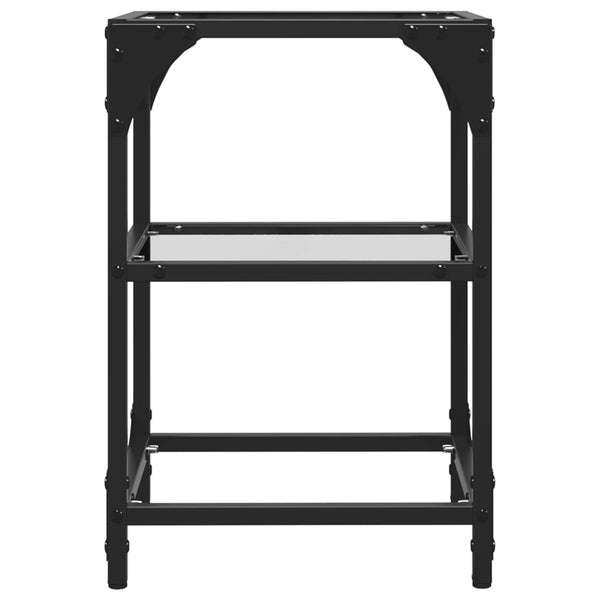 Couchtisch Glasplatte Transparent 30x30x45 cm