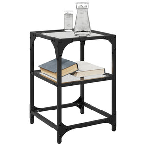 Couchtische mit Glasplatte, 2er-Set