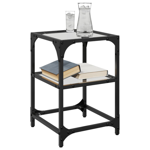 Couchtische mit Glasplatte, 2er-Set