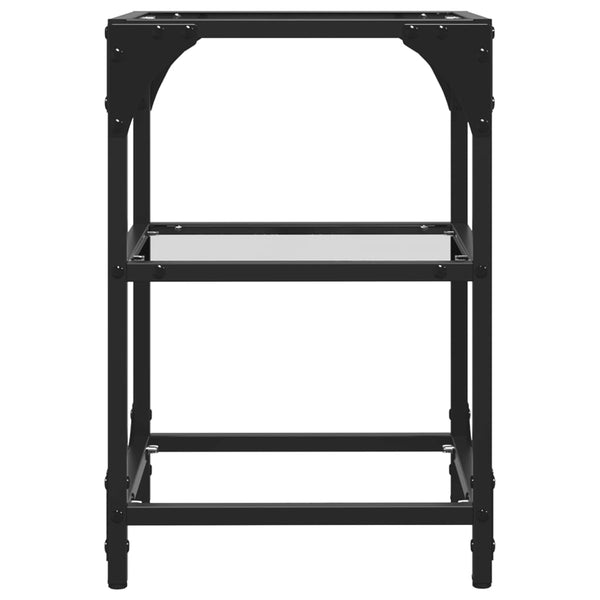 Couchtische mit Glasplatte, 2er-Set