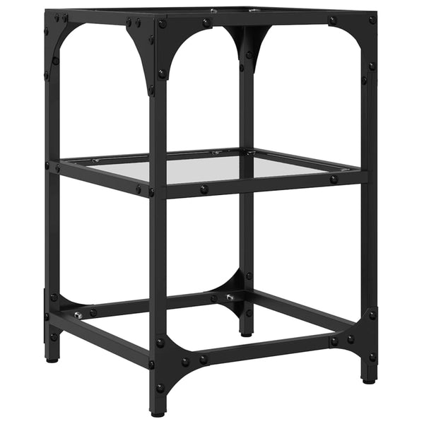 Couchtische mit Glasplatte, 2er-Set