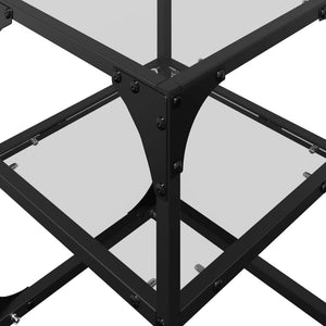 Couchtische mit Glasplatte, 2er-Set
