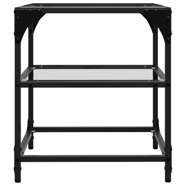 Couchtische Glasplatten 2er-Set Transparent 40x40cm