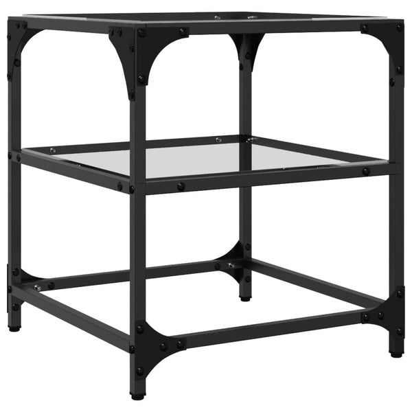 Couchtische Glasplatten 2er-Set Transparent 40x40cm