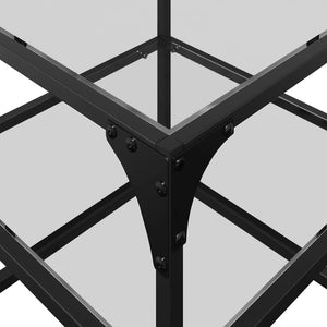 Couchtische Glasplatten 2er-Set Transparent 40x40cm