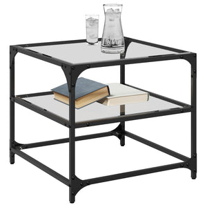 Couchtische Glasplatten 2er Set Transparent