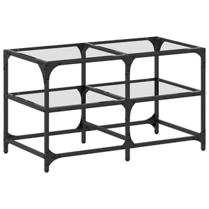 Couchtisch mit Glasplatte, 78,5 cm