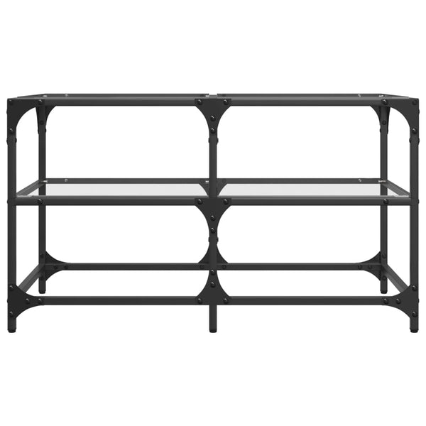Couchtisch mit Glasplatte, 78,5 cm