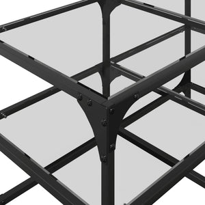 Couchtisch mit Glasplatte, 78,5 cm