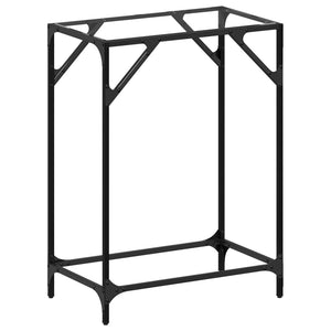 Konsolentisch Transparent Glas Stahl 60x35x81cm