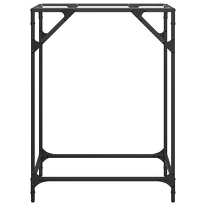 Konsolentisch Transparent Glas Stahl 60x35x81cm