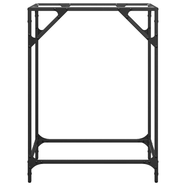 Konsolentisch Transparent Glas Stahl 60x35x81cm