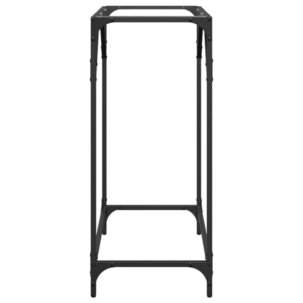 Konsolentisch Transparent Glas Stahl 60x35x81cm