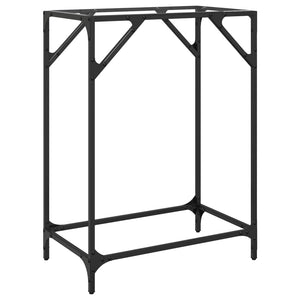 Konsolentisch Transparent Glas Stahl 60x35x81cm