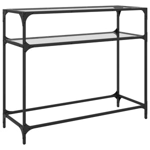 Konsolentisch Transparent Glasplatte 98 cm