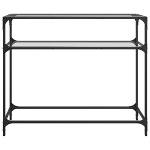 Konsolentisch Transparent Glasplatte 98 cm