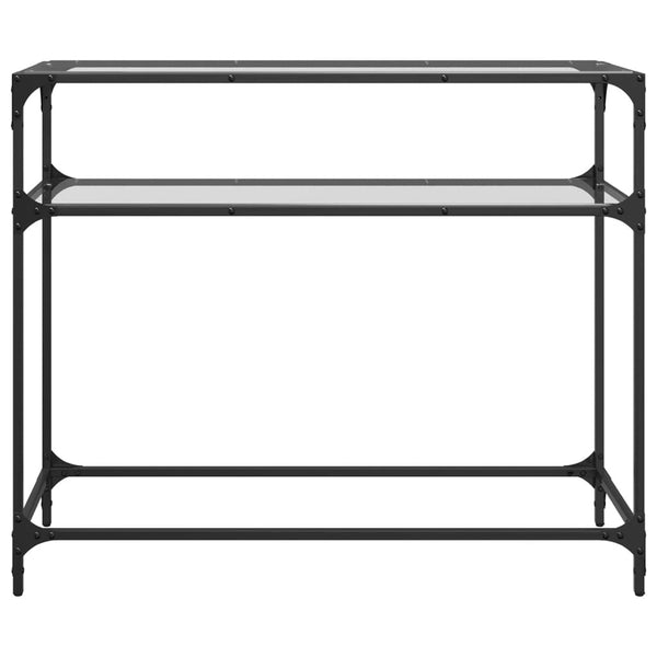 Konsolentisch Transparent Glasplatte 98 cm