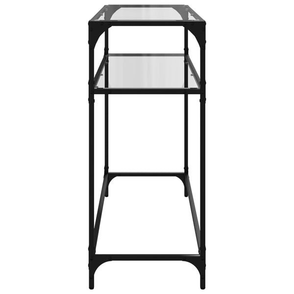 Konsolentisch Transparent Glasplatte 98 cm