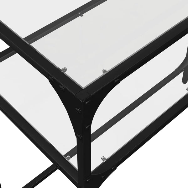 Konsolentisch Transparent Glasplatte 98 cm