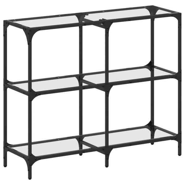 Konsolentisch Transparent Glas 98x30x81 cm