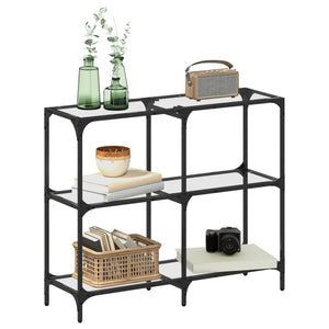 Konsolentisch Transparent Glas 98x30x81 cm