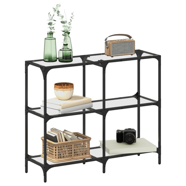 Konsolentisch Transparent Glas 98x30x81 cm