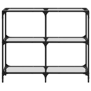 Konsolentisch Transparent Glas 98x30x81 cm