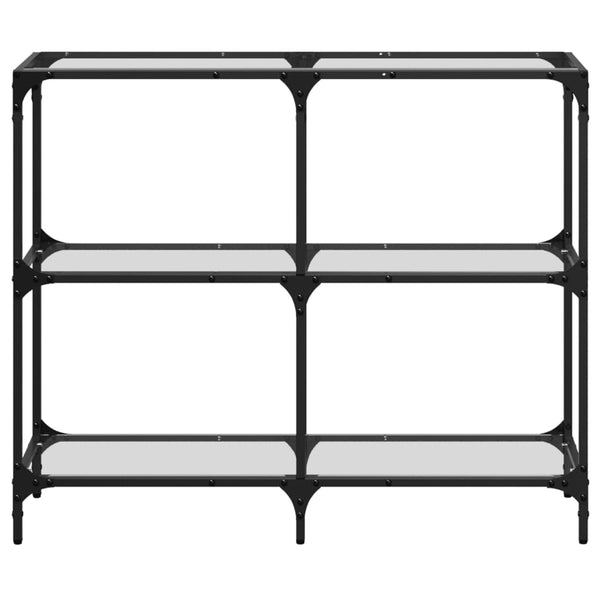 Konsolentisch Transparent Glas 98x30x81 cm