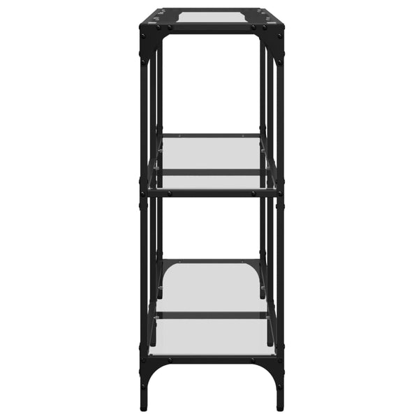 Konsolentisch Transparent Glas 98x30x81 cm