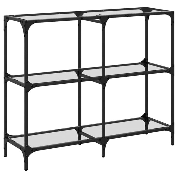 Konsolentisch Transparent Glas 98x30x81 cm
