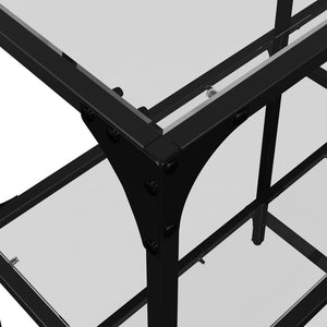Konsolentisch Transparent Glas 98x30x81 cm