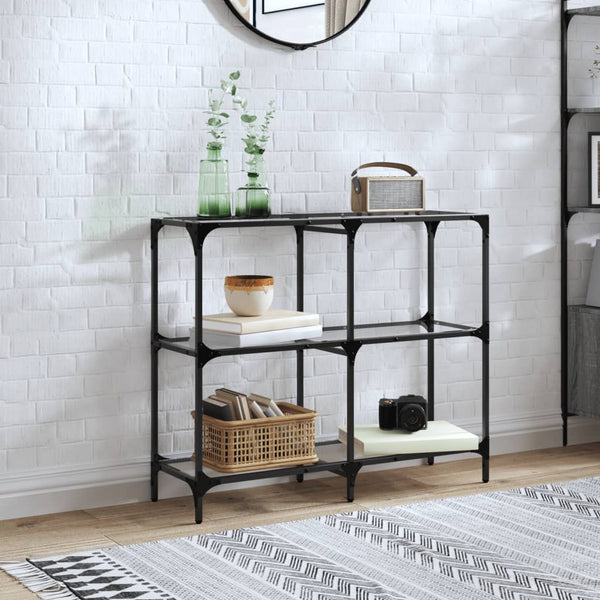 Konsolentisch Transparent Glas 98x30x81 cm