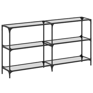 Konsolentisch Transparent Glas Stahl 158,5cm