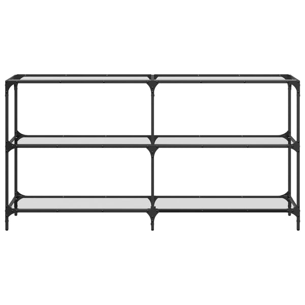 Konsolentisch Transparent Glas Stahl 158,5cm