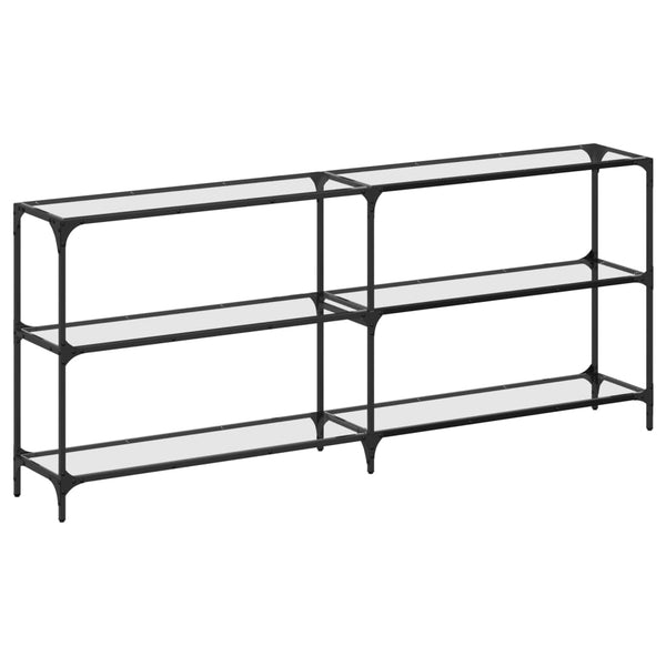 Konsolentisch Transparent Glasplatte Stahl 194,5cm