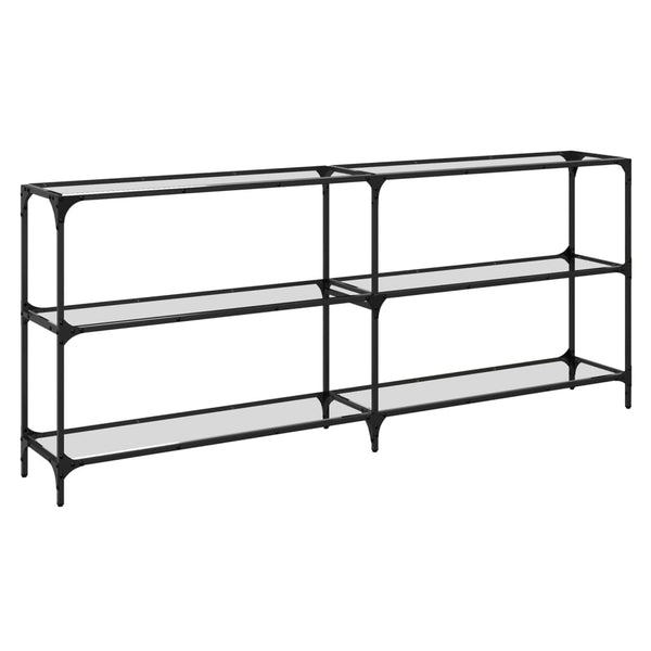 Konsolentisch Transparent Glasplatte Stahl 194,5cm