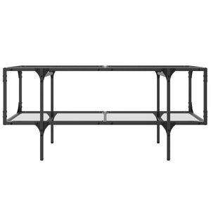 Couchtisch Glasplatte Transparent 98,5x50x45 cm