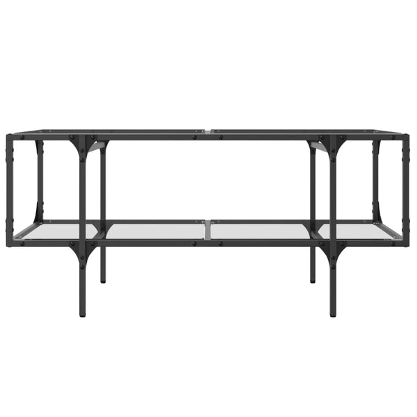 Couchtisch Glasplatte Transparent 98,5x50x45 cm