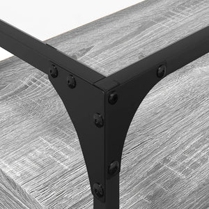 TV-Schrank Grau Sonoma 60 cm mit Glasplatte