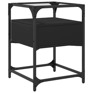 Nachttische Schwarz 40x40x55cm, 2er-Set