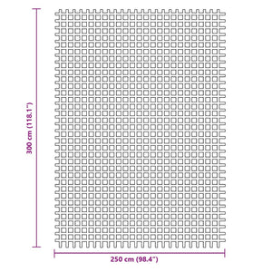 Zeltteppich Anthrazit 3x2,5 m