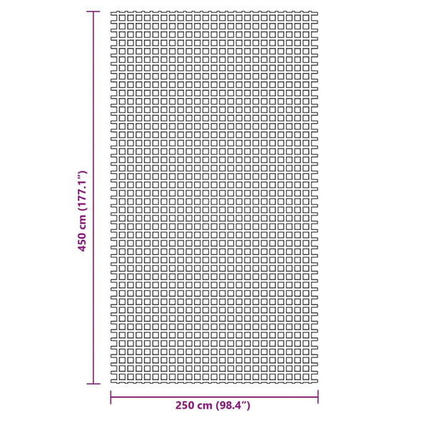 Zeltteppich Anthrazit 4,5x2,5 m