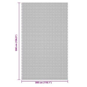 Anthrazit Zeltteppich 5x3 m