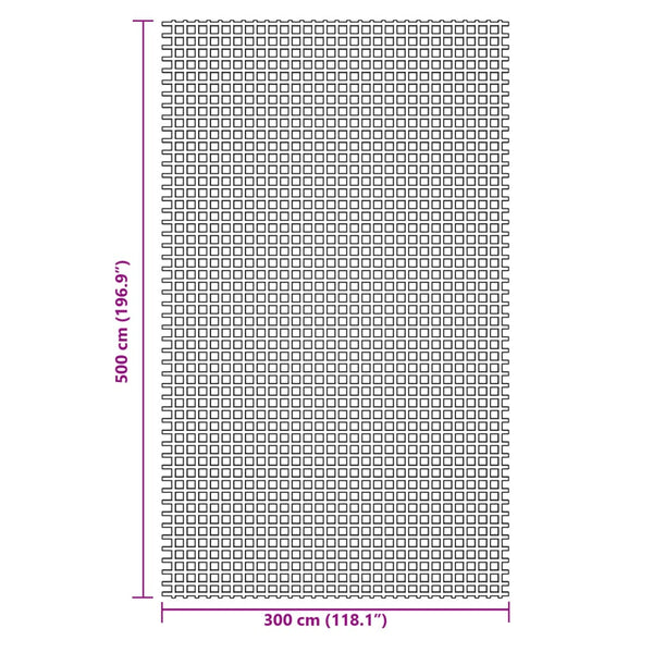 Anthrazit Zeltteppich 5x3 m