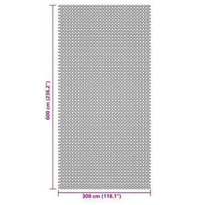 Zeltteppich Anthrazit 6x3 m