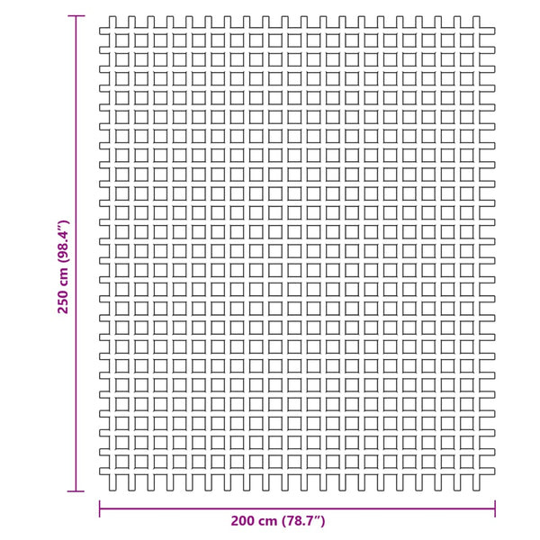 Blauer Zeltteppich 2,5x2 m